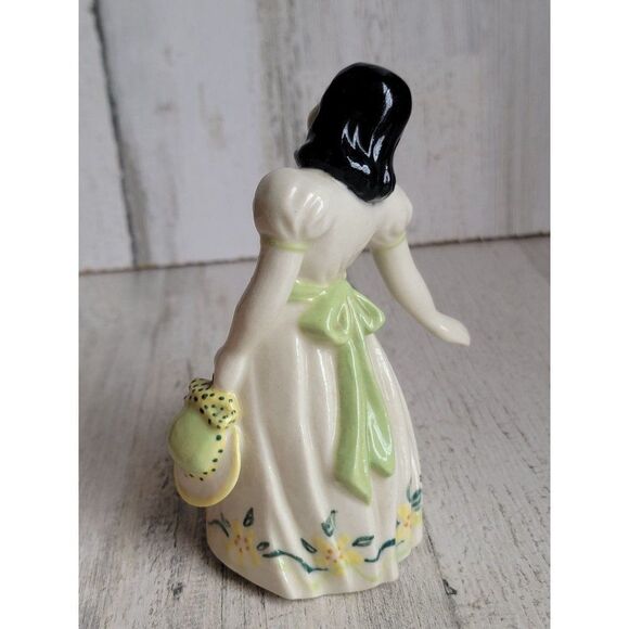 Art Studio girl‎ green dress Pottery figure decor - Picture 7 of 9